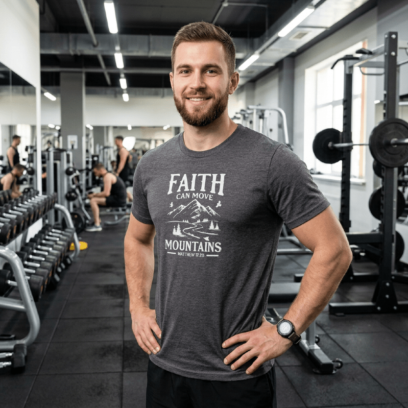 Faith Moves Mountains Unisex T-Shirt - Press N’ Pray Kingdom Wear