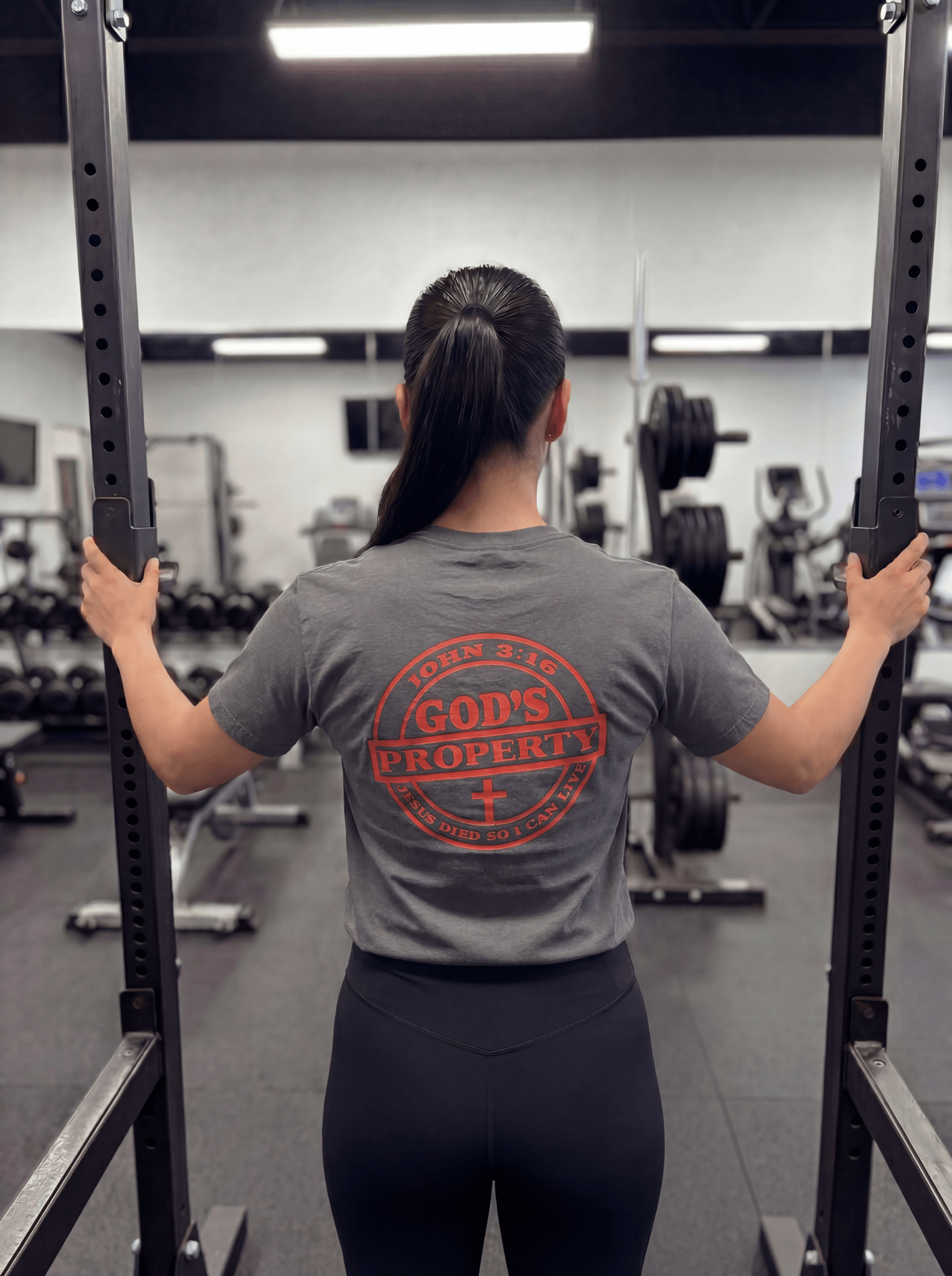 God's Property T-Shirt - red - Press N’ Pray Kingdom Wear