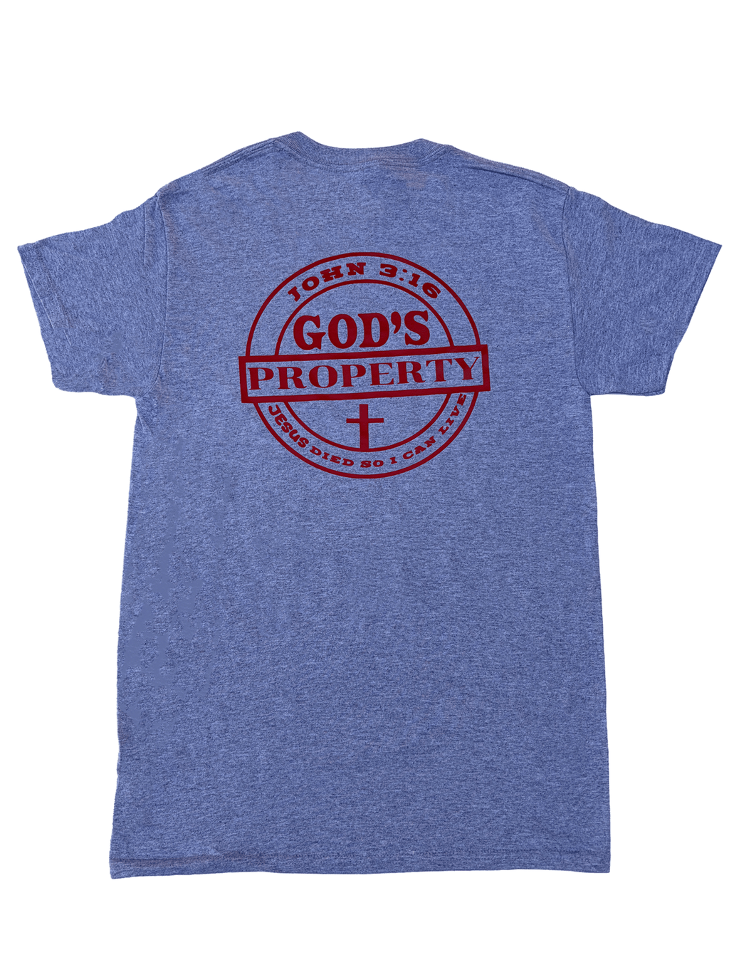 God's Property T-Shirt - red - Press N’ Pray Kingdom Wear