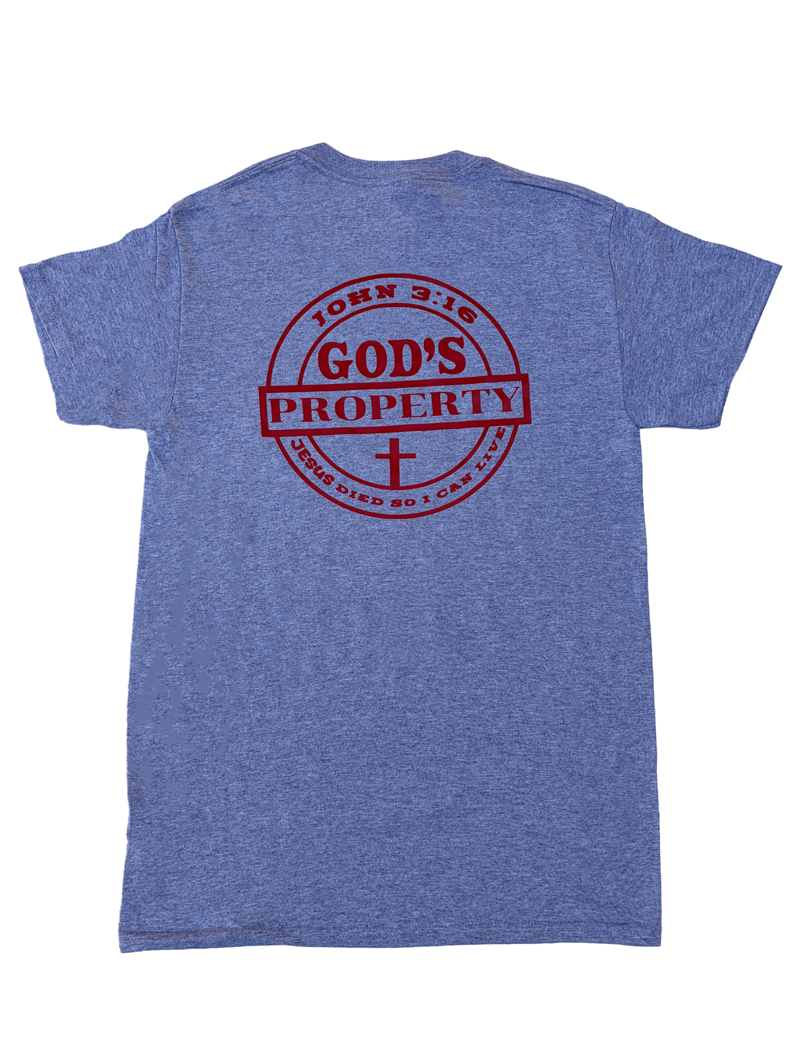 God's Property T-Shirt - red - Press N’ Pray Kingdom Wear