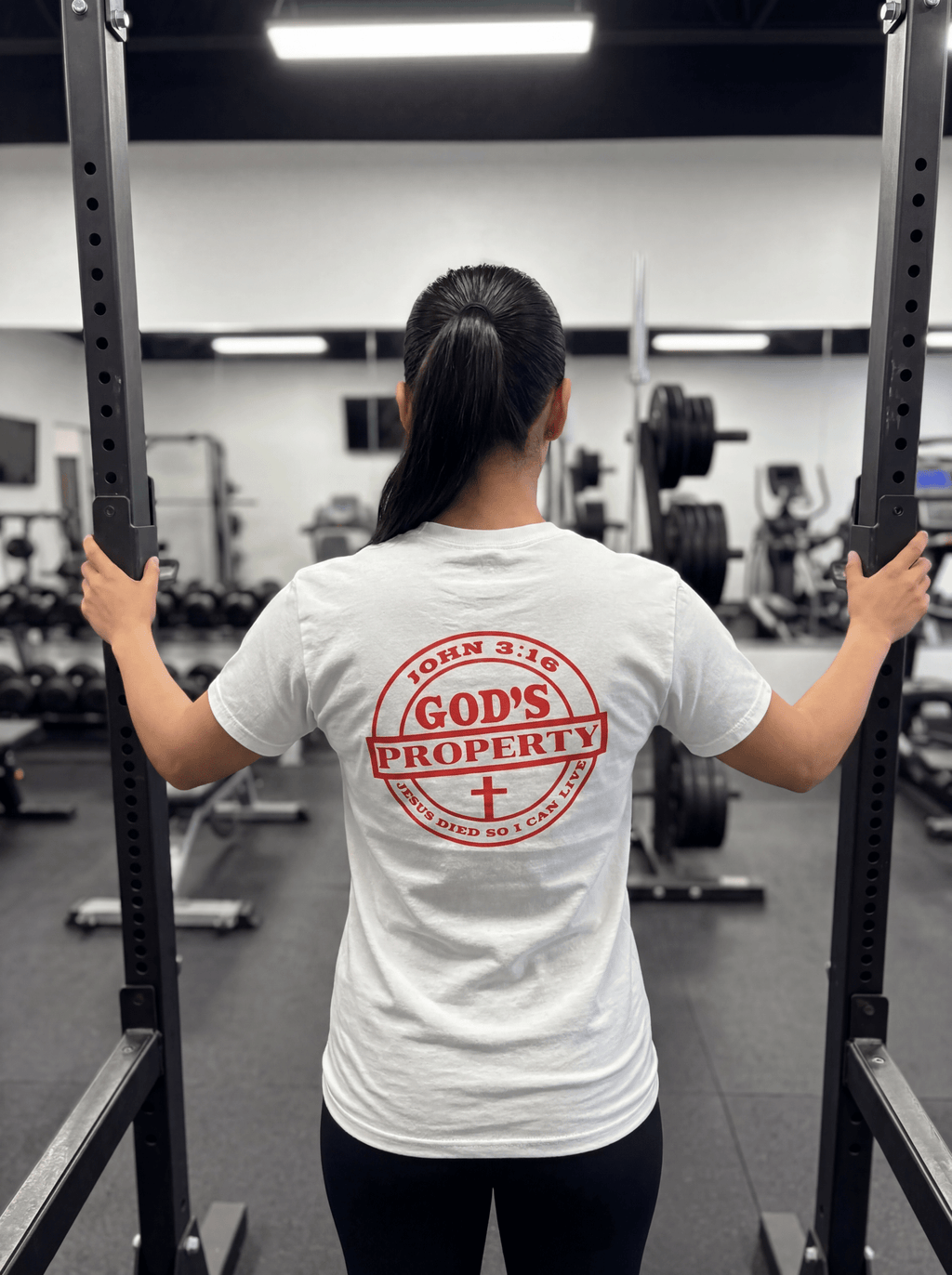 God's Property T-Shirt - red - Press N’ Pray Kingdom Wear