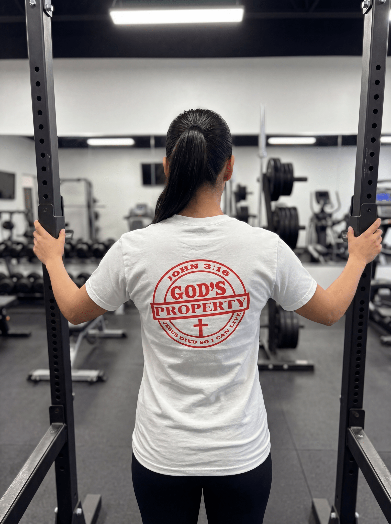 God's Property T-Shirt - red - Press N’ Pray Kingdom Wear