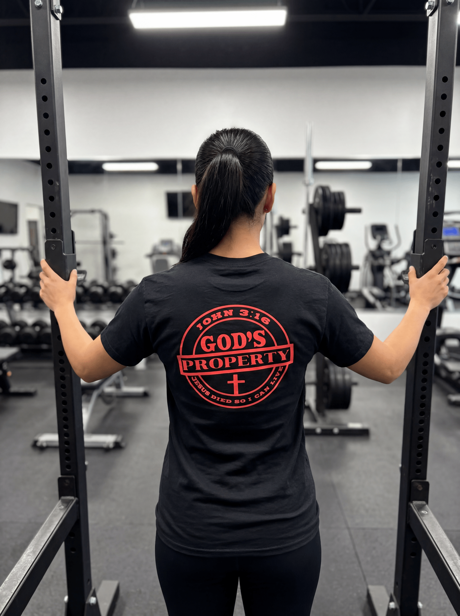 God's Property T-Shirt - red - Press N’ Pray Kingdom Wear