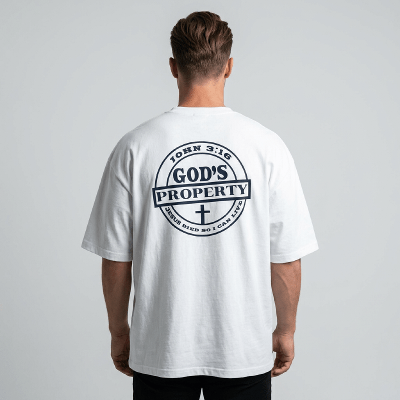 God's Property Unisex T-Shirt - black - Press N’ Pray Kingdom Wear