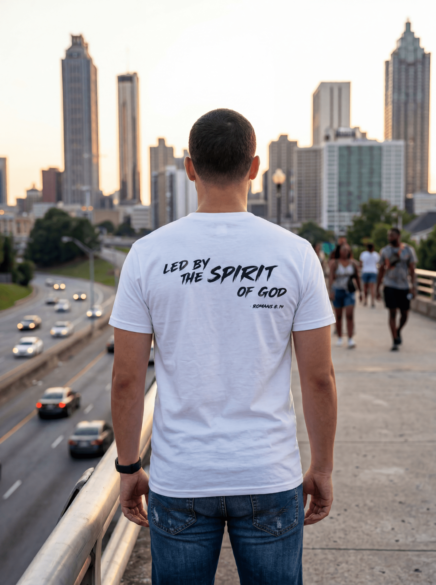 R&R Unisex T-Shirt: Led By The Spirit Of God - Press N’ Pray Kingdom Wear