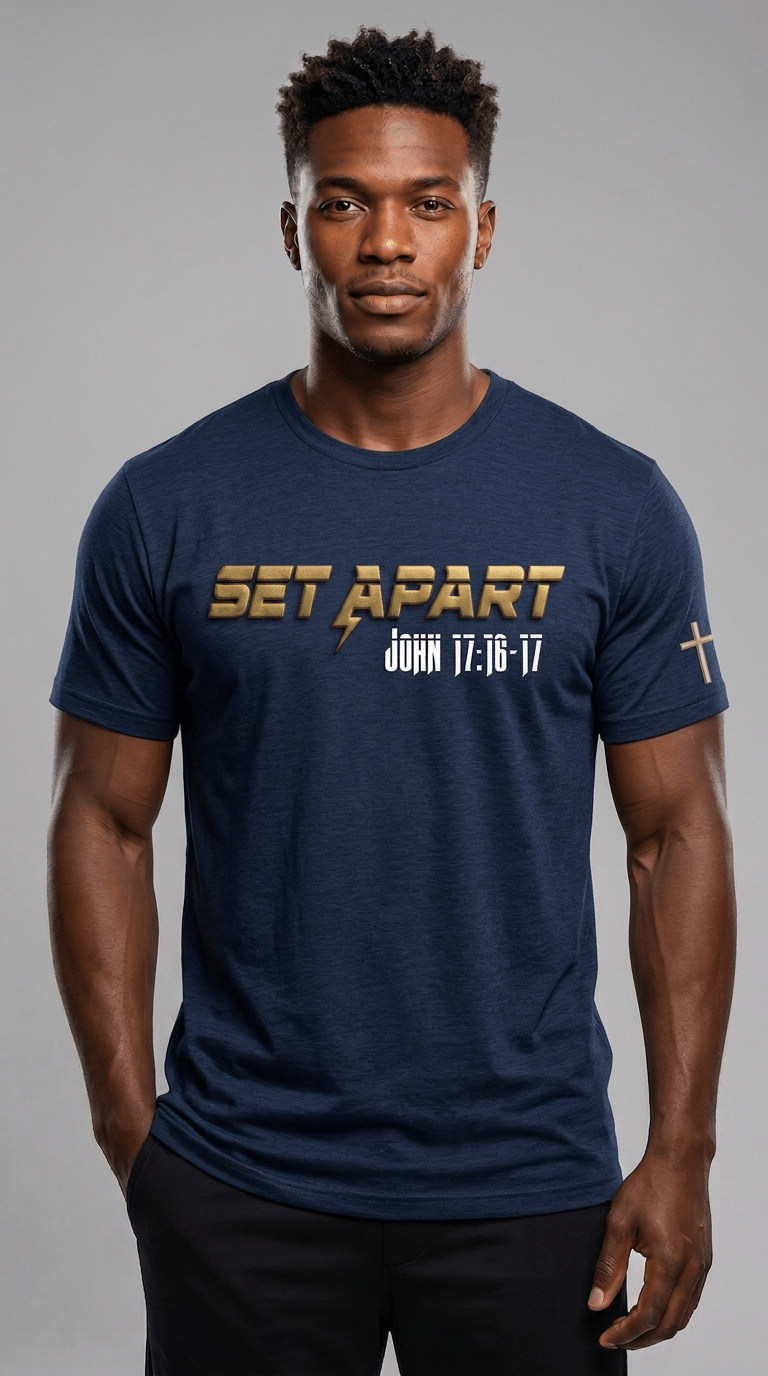 SET APART unisex t-shirt - Press N’ Pray Kingdom Wear