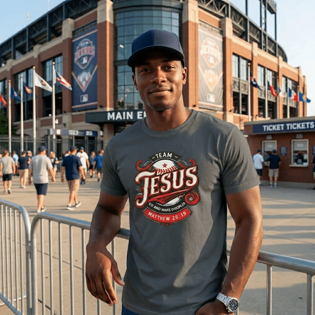 Team Jesus Baseball Unisex T-Shirt - Press N’ Pray Kingdom Wear