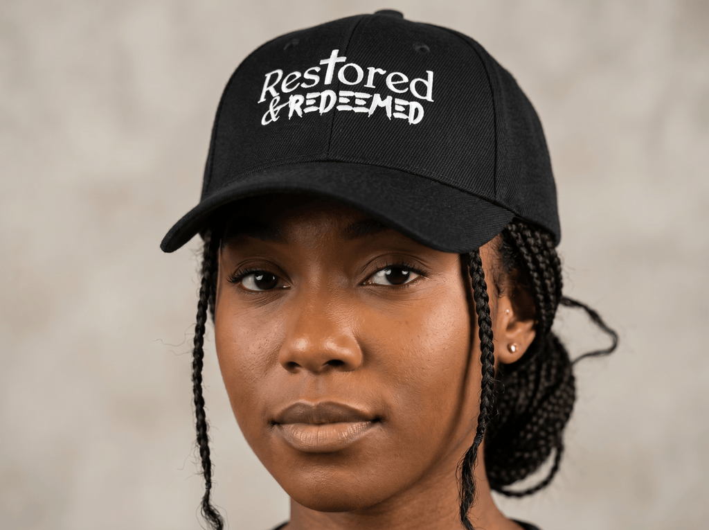 The 'Restored&Redeemed' Baseball Cap - Press N’ Pray Kingdom Wear