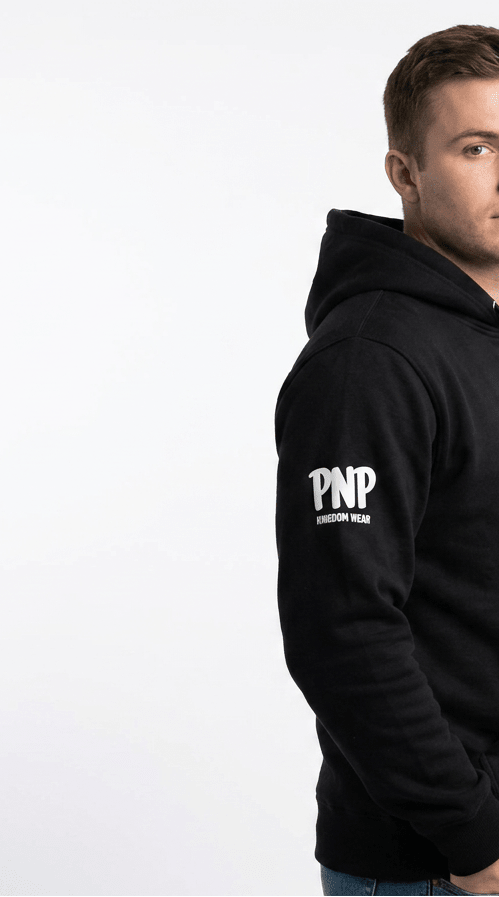 Victory Black Oversized Hoodie - Press N’ Pray Kingdom Wear